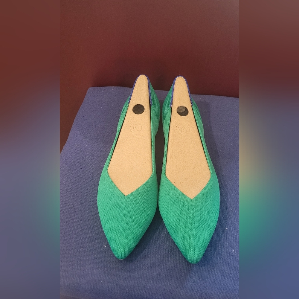 Rothys Shamrock Point Heels Size 10